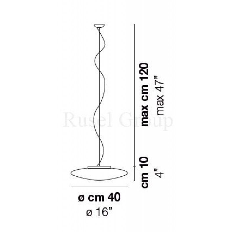 Подвесной светильник Vistosi SABA SP 40