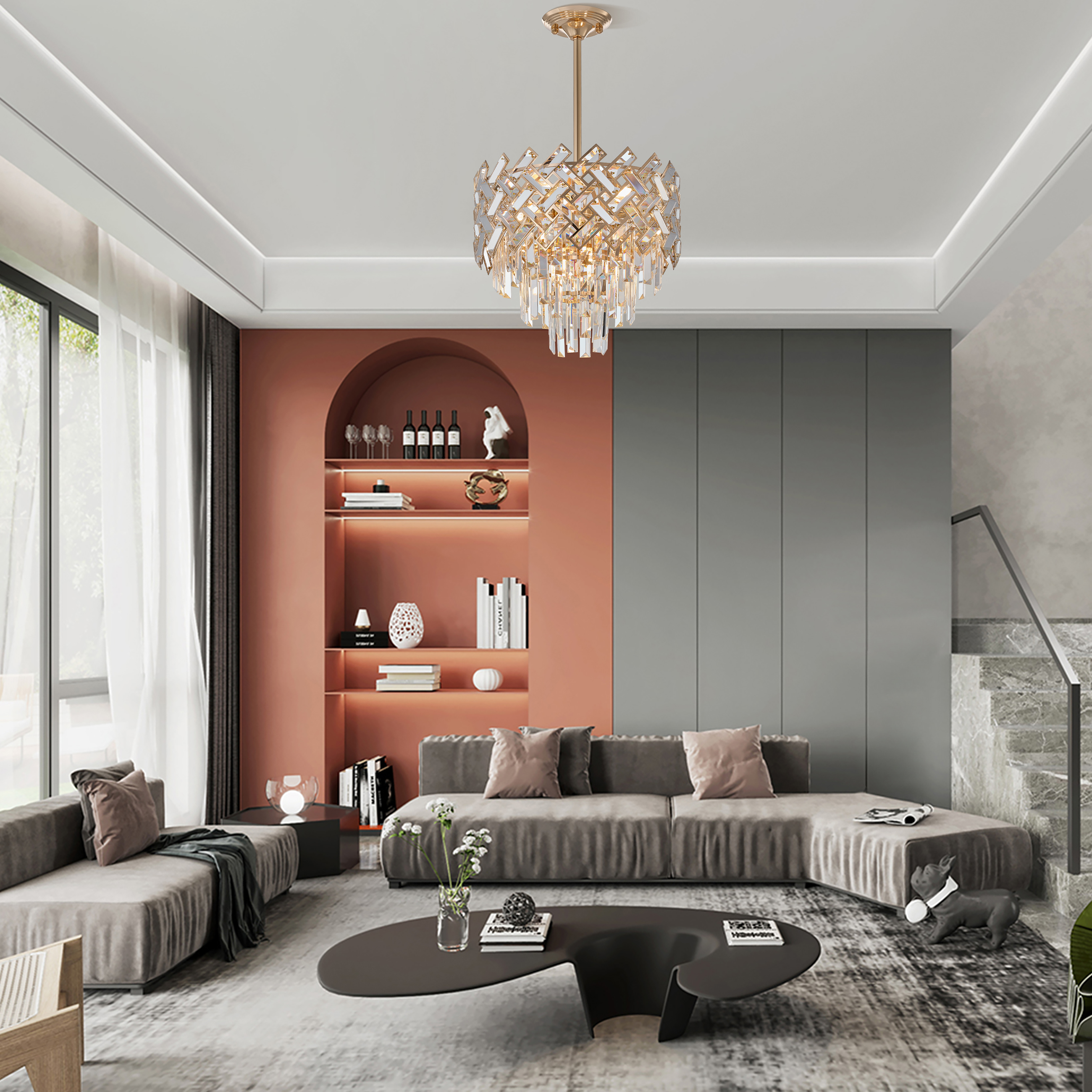 Люстра 378019/6/300/390 GD Arte Milano