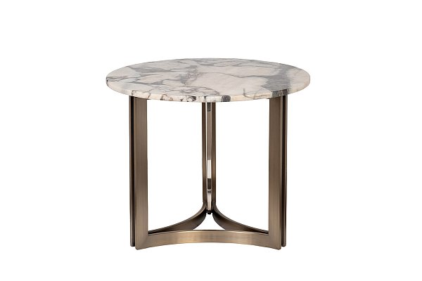 Столик журнальный круглый мраморный Garda Decor 58DB-07036