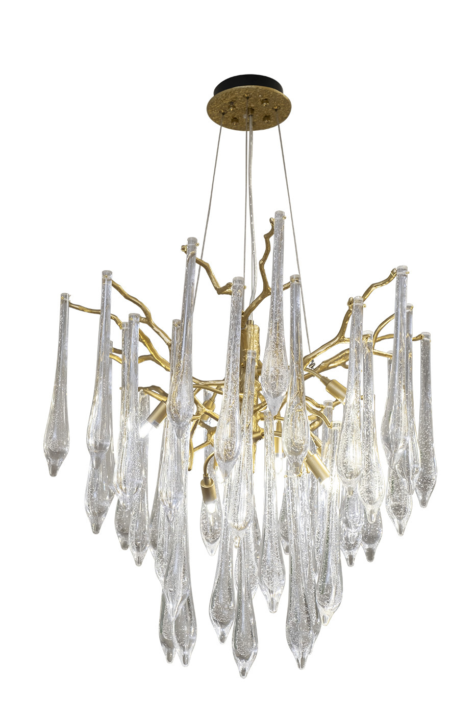 Люстра Silencio стекло/золото Garda Decor 86-6003/600