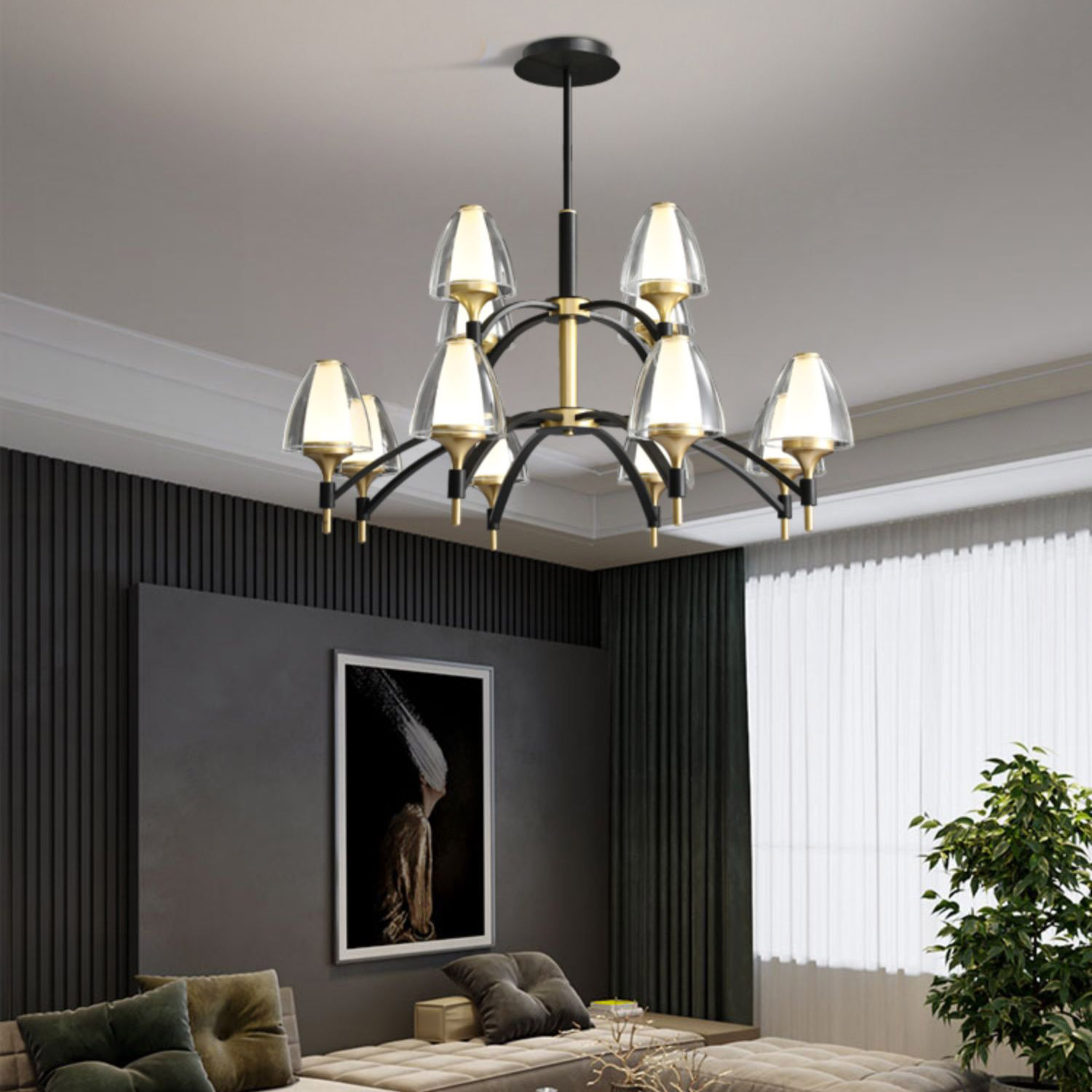 Потолочная люстра NANSY L8 by ImperiumLoft