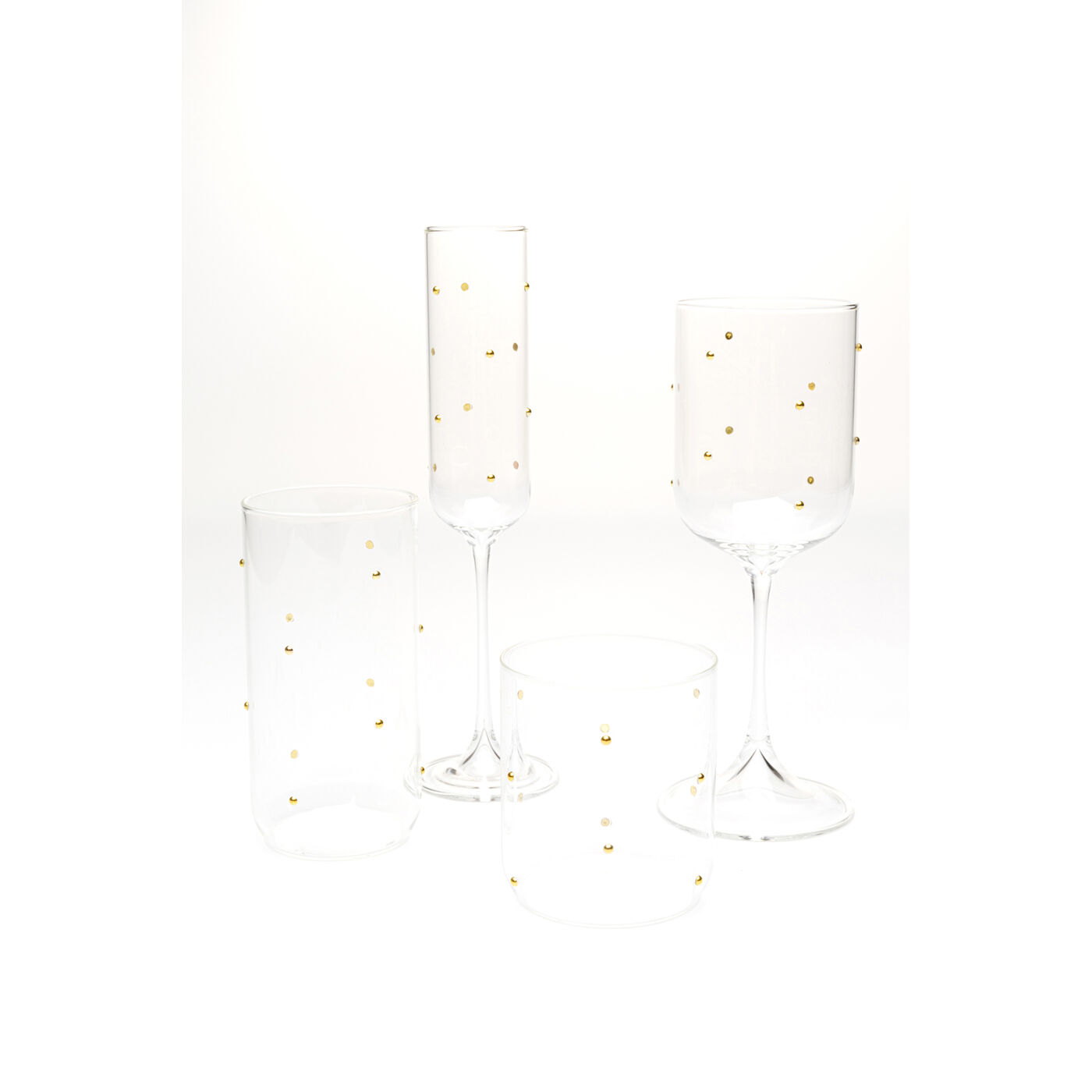 Бокал для шампанского Glam Dots 25cm KARE 58022