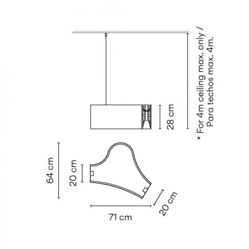 ПОДВЕСНОЙ СВЕТИЛЬНИК VIBIA Ameba 2217