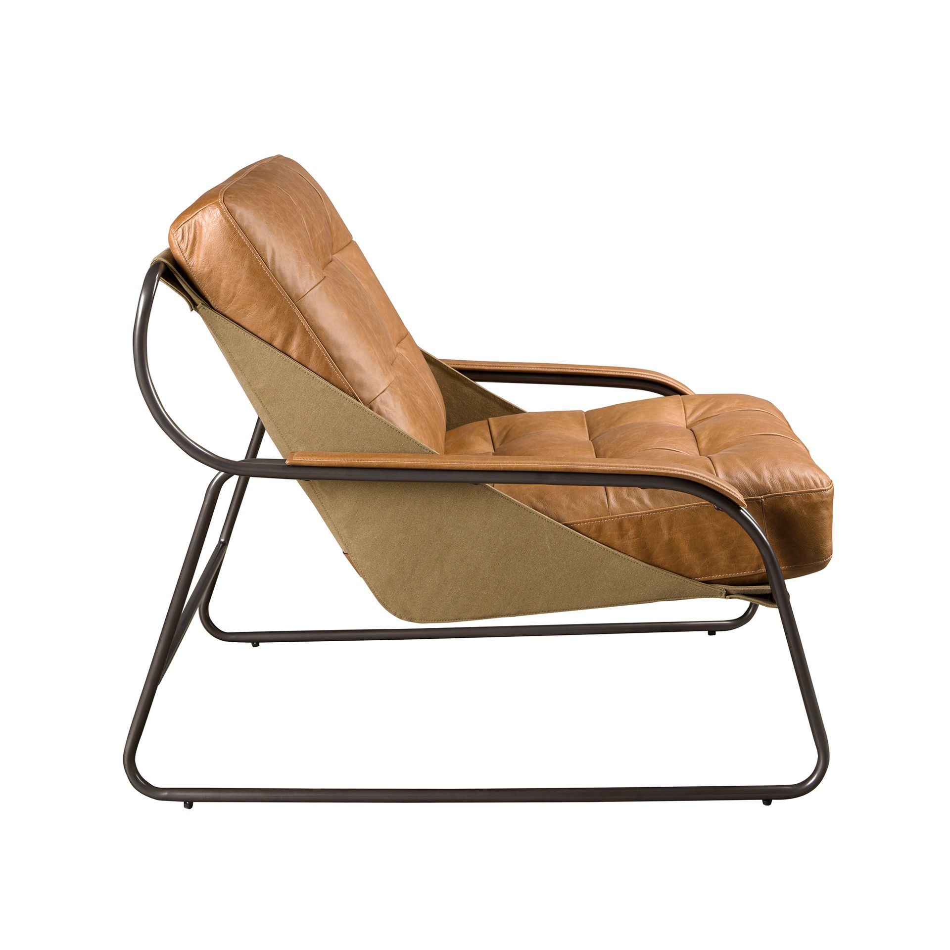 Коричневое кожаное кресло модель 5155 Angel Cerda