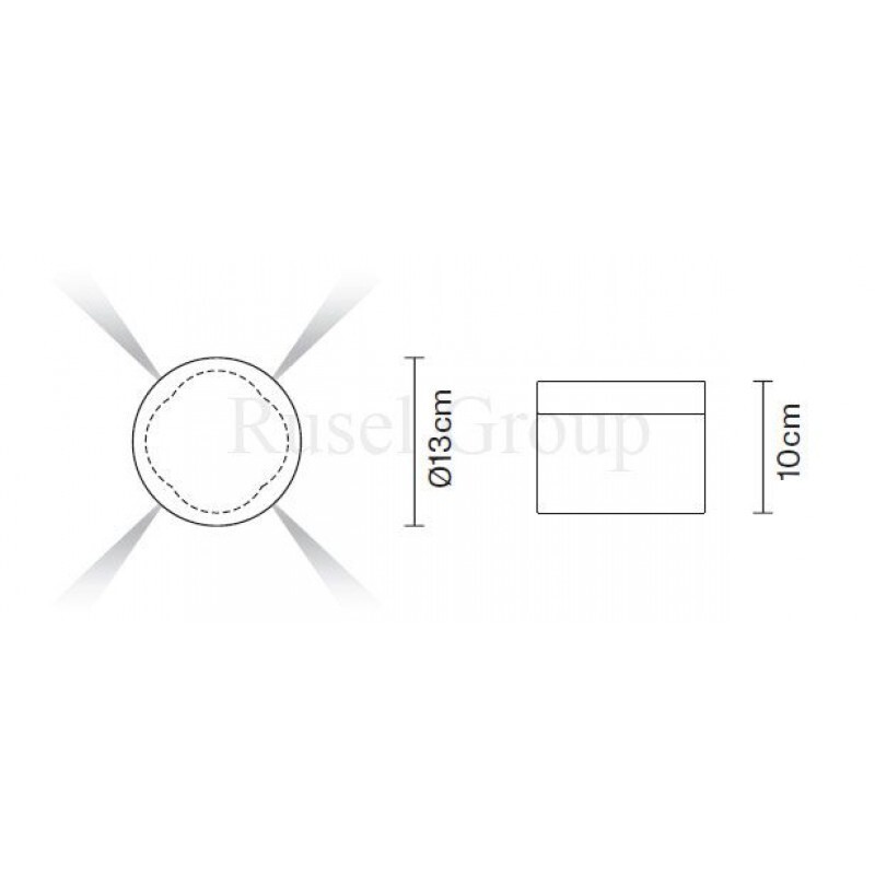 Настенно-потолочный светильник Fabbian JAZZ D52 G58 00