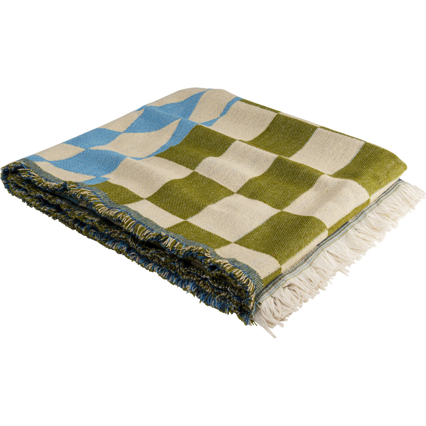 Покрывало Checker Blue Green 170x130cm KARE 57239