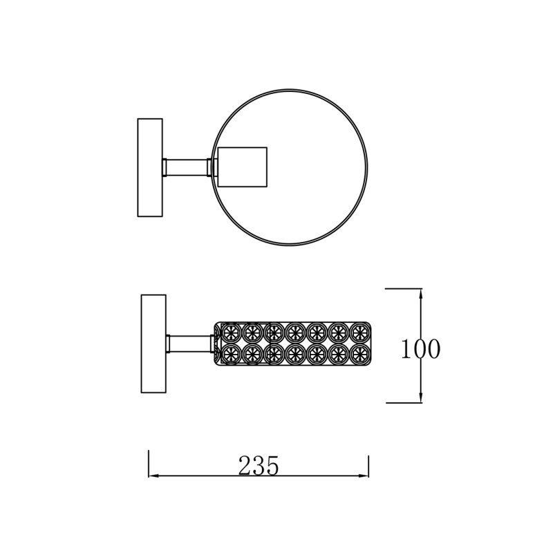 Бра Escada 679/1A Black