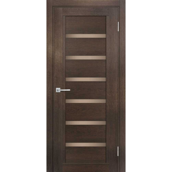 Межкомнатная дверь Graf ТЕХНО-807 бронза сатинат Фреско (2000 х 600)