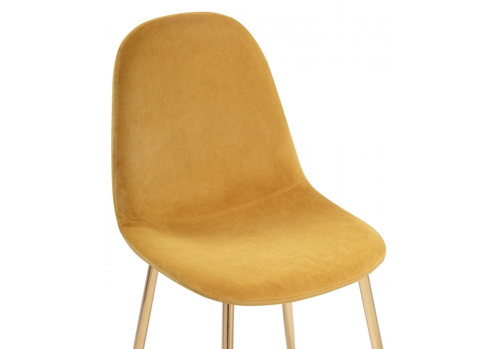 Стул Woodville Lilu 1 yellow / gold 15371