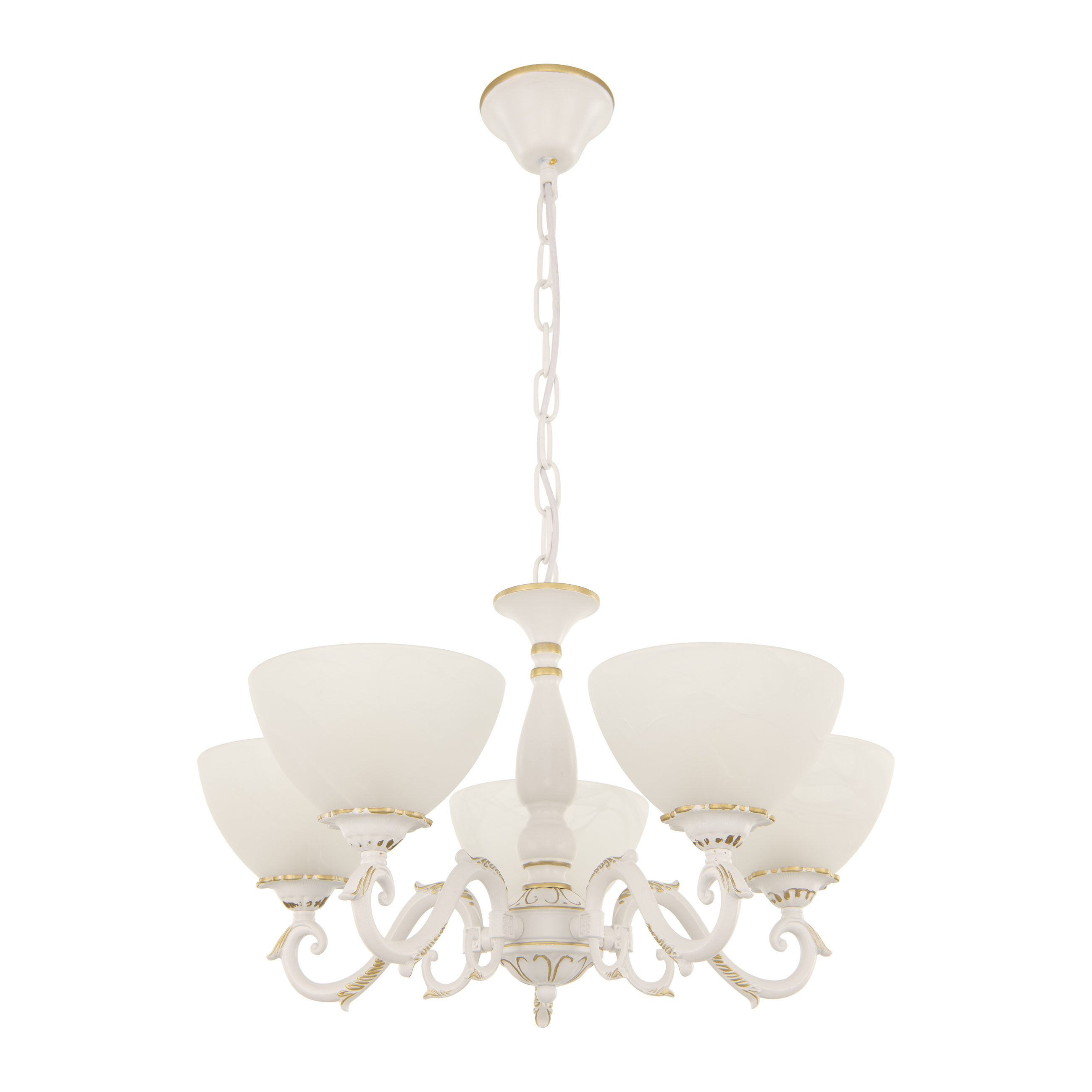 Люстра с плафонами 340518/5 WT+G Arte Milano