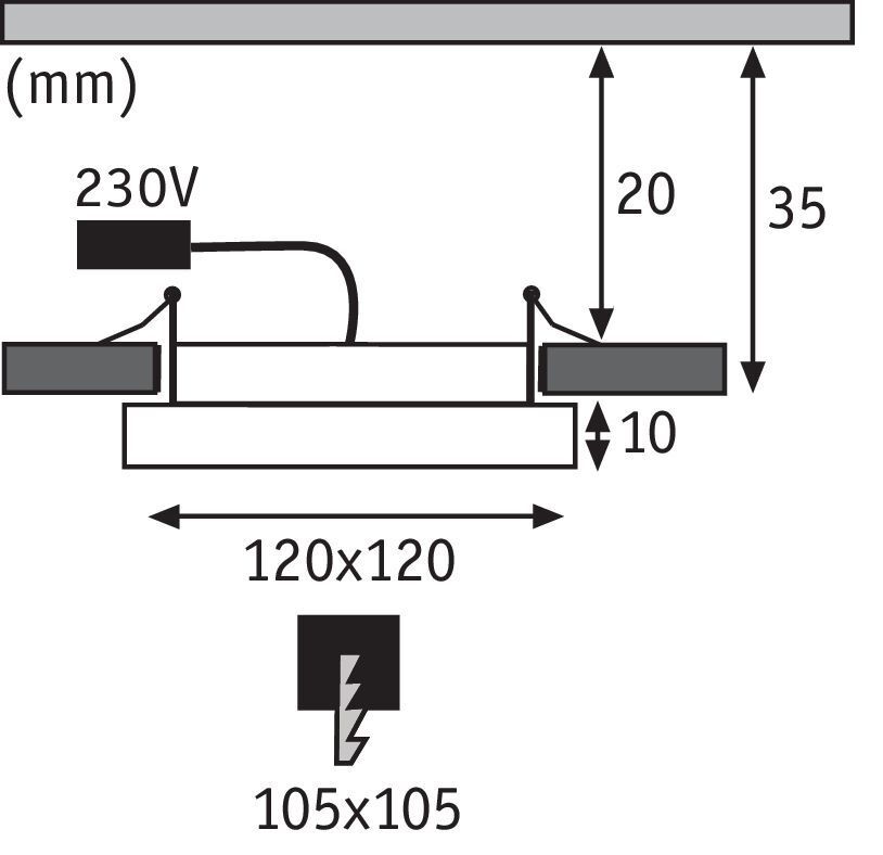 Встраиваемый светильник Paulmann 92953