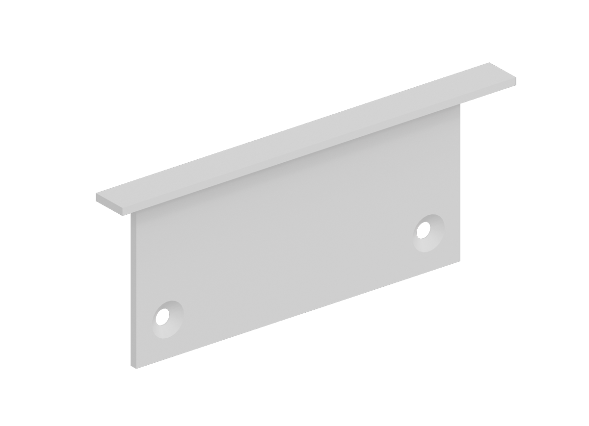 Боковая  глухая заглушка для профиля Donolux DNCAP18512RAL9003