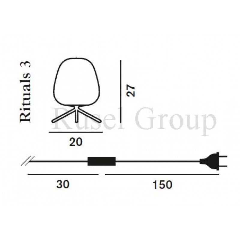 Настольная лампа Foscarini Rituals 3 multi tavolo