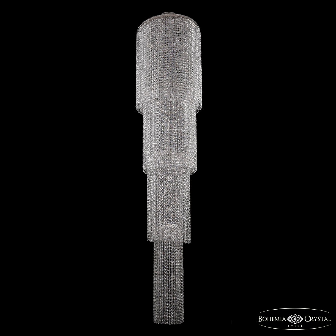 Люстра каскад хрустальный 2131/50-210 Ni Bohemia Ivele Crystal