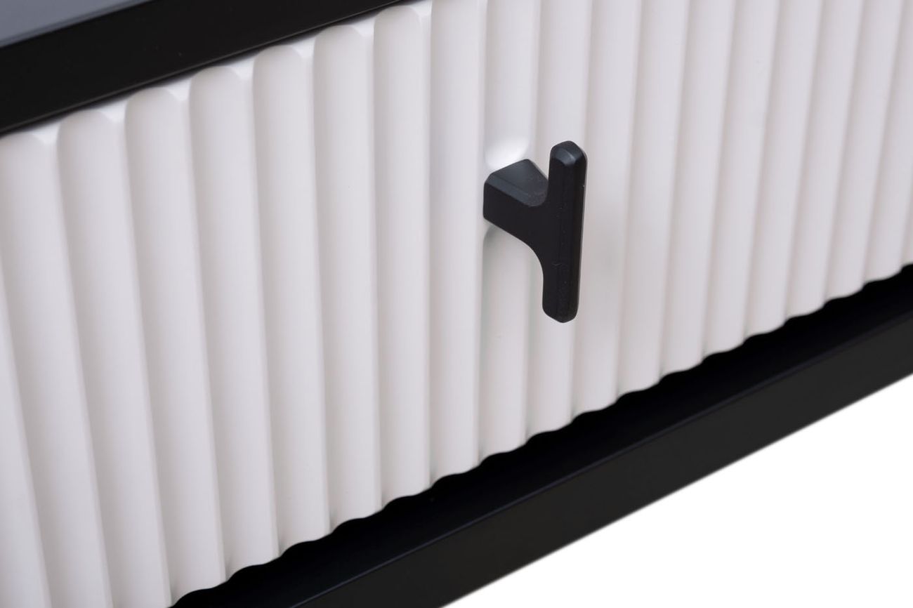 Тумбочка прикроватная Este черно-серая Garda Decor GD-00004