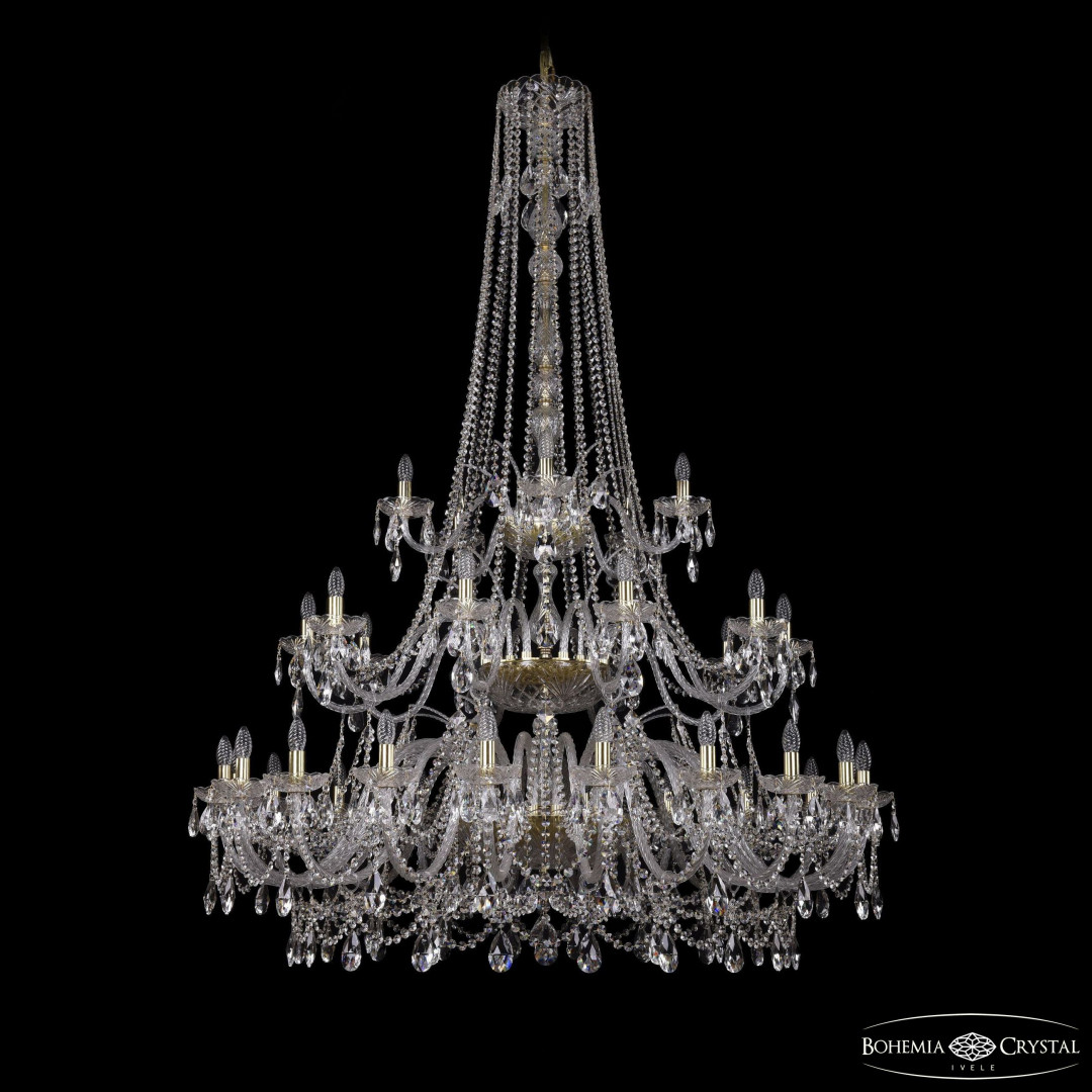 Люстра хрустальная 1411/20+10+5/530/h-202/3d G