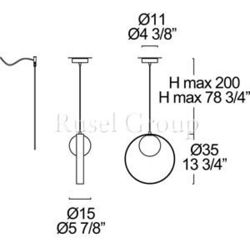 Подвесной светильник Leucos GIUKO S1 SOSPENSIONE (ITRE)