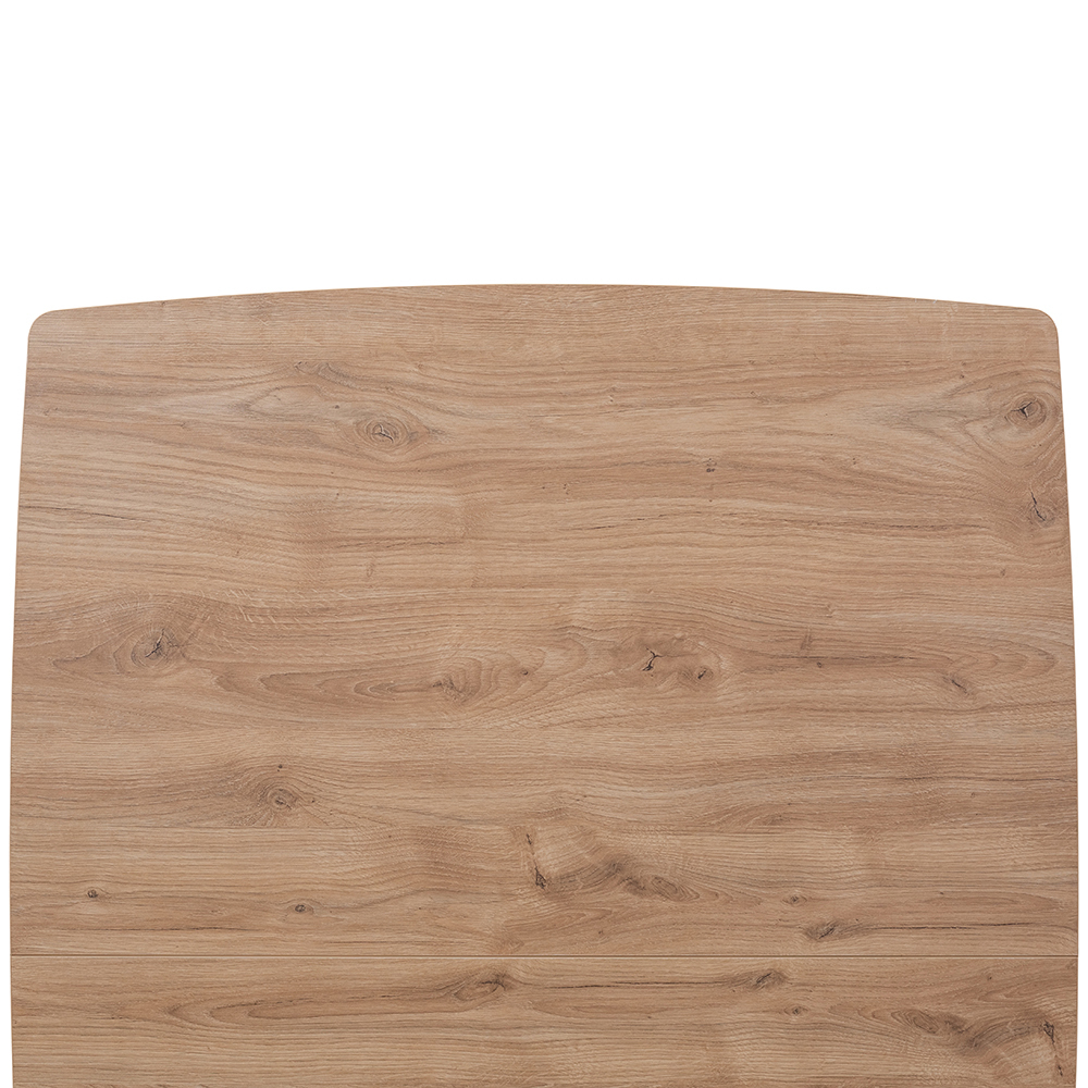 Стол Oslo 100-130 x 80см, Дуб Навара структурное, чёрный Bradex Home FR 0799