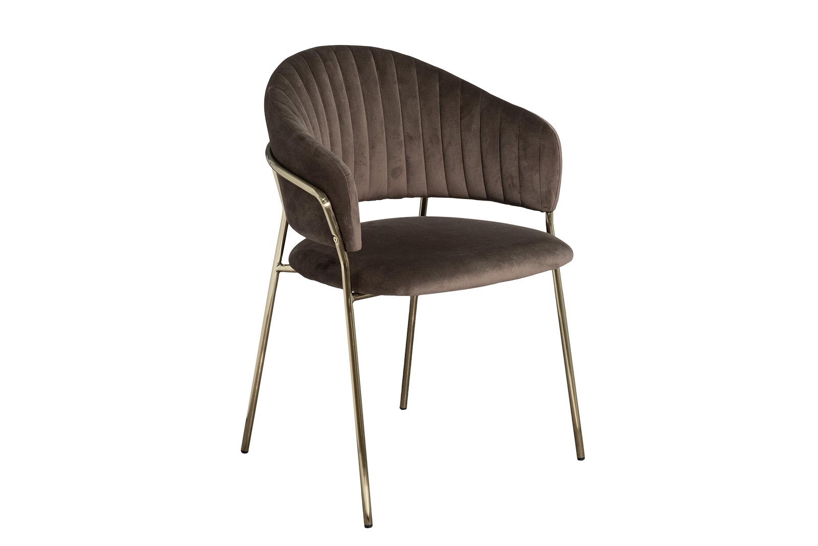 Стул обеденный велюр темно-коричневый 59*56*81 Garda Decor 30C-12962