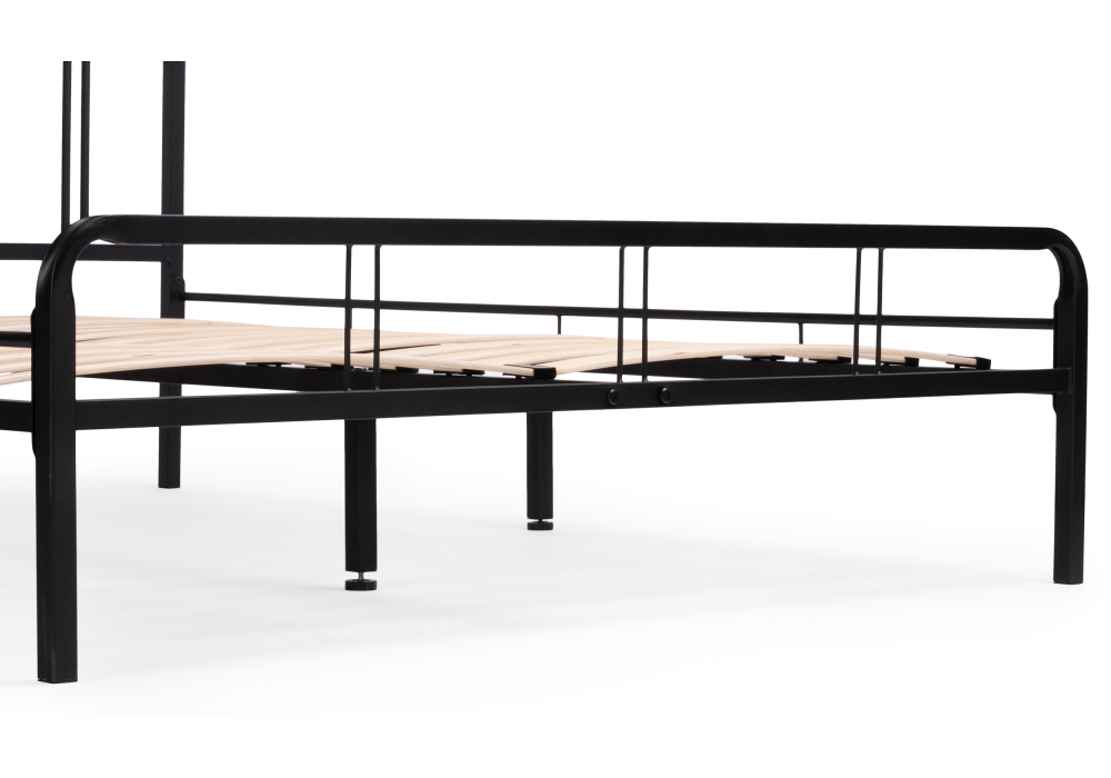 Кровать Woodville Рейк 140х200 черная 403025