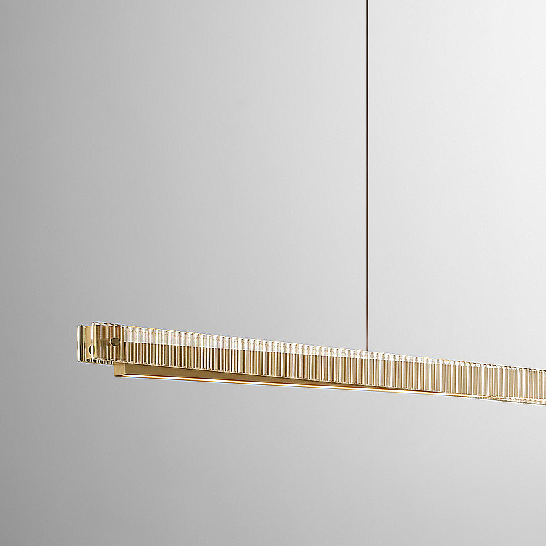 Реечный, рядный светильник CHIFFA SKEW L100 BRASS by ImperiumLoft