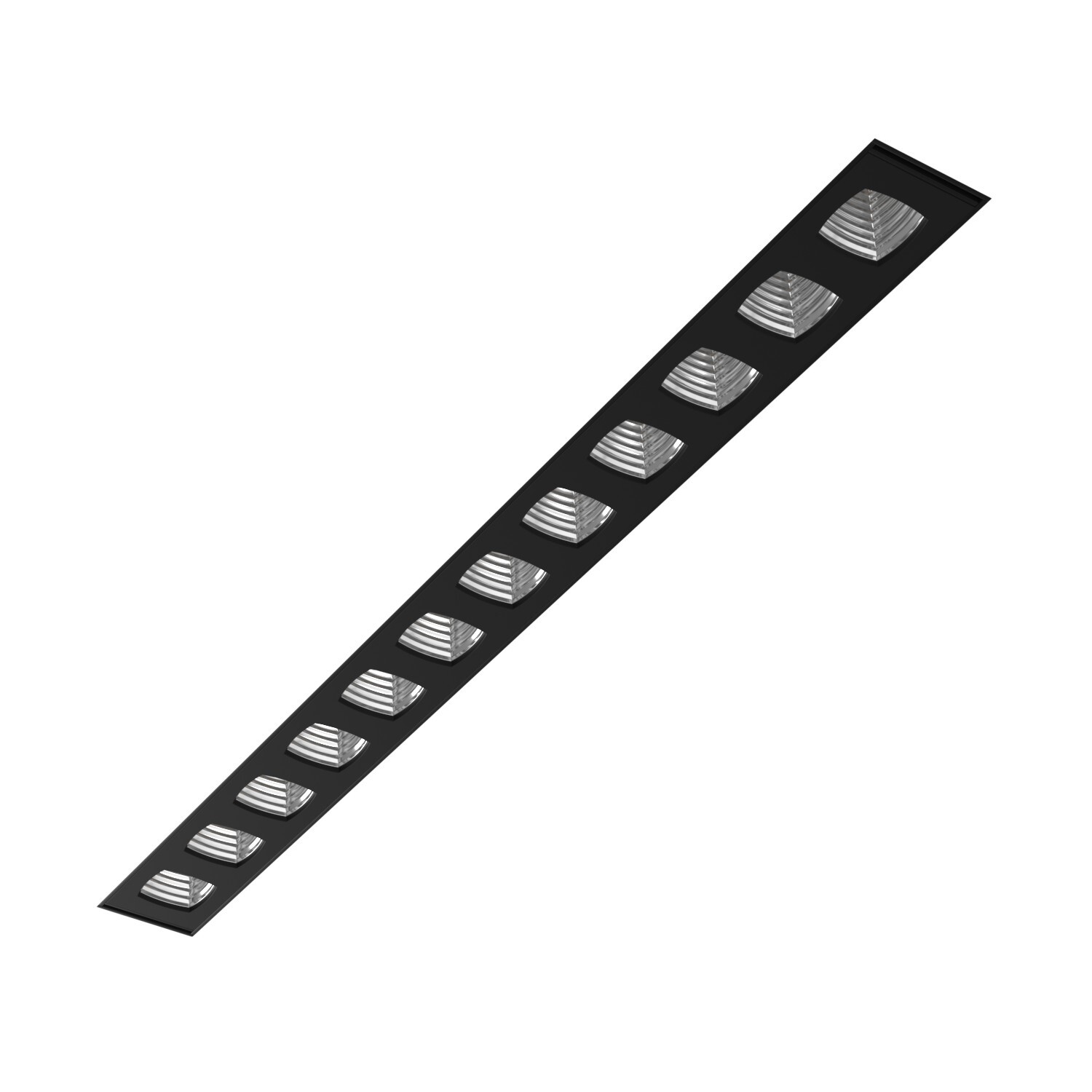 Встраиваемый светодиодный светильник Ledron Strong Style Black-Silver 3000K