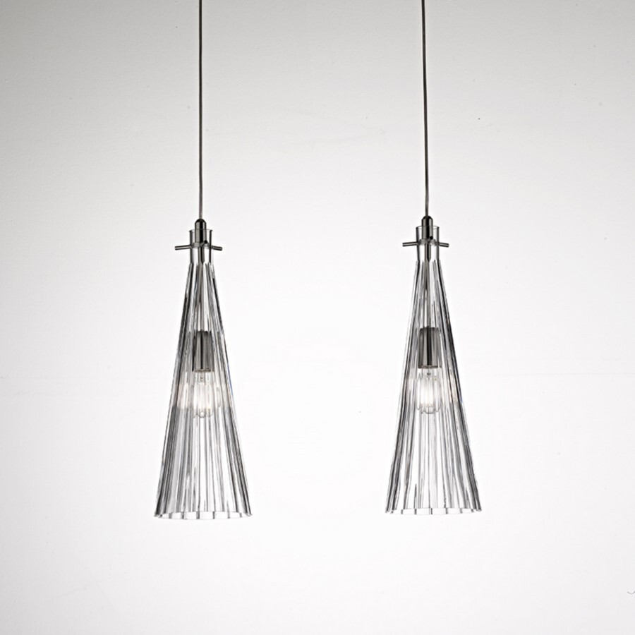 Подвесной светильник Selene Illuminazione Costa Rica 2 nickel/clear 2810/2-003023