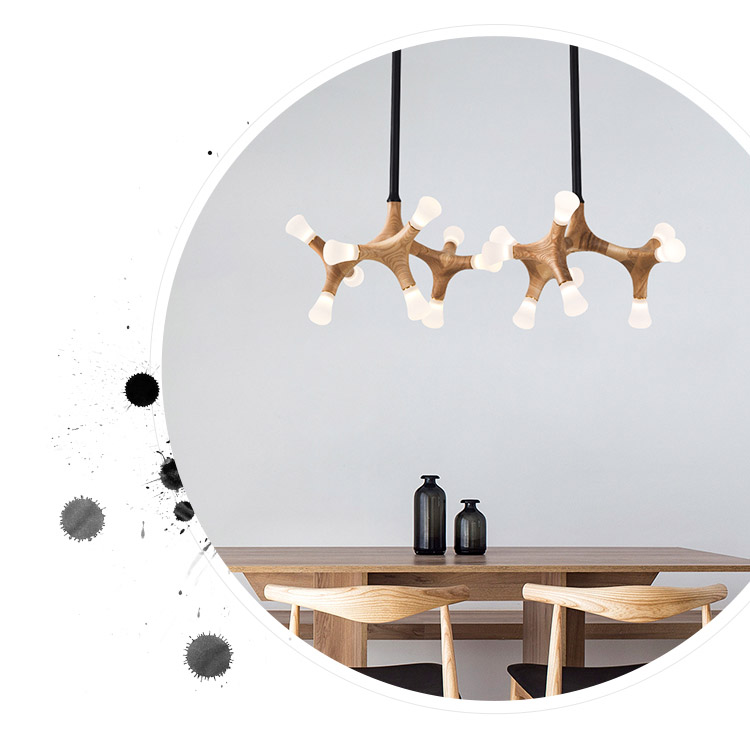 Потолочный светильник SANTANA L18 Dark brown by ImperiumLoft