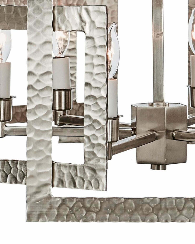 Восьмиугольная серебряная люстра Тобиас Louvre Home 8386-4DB