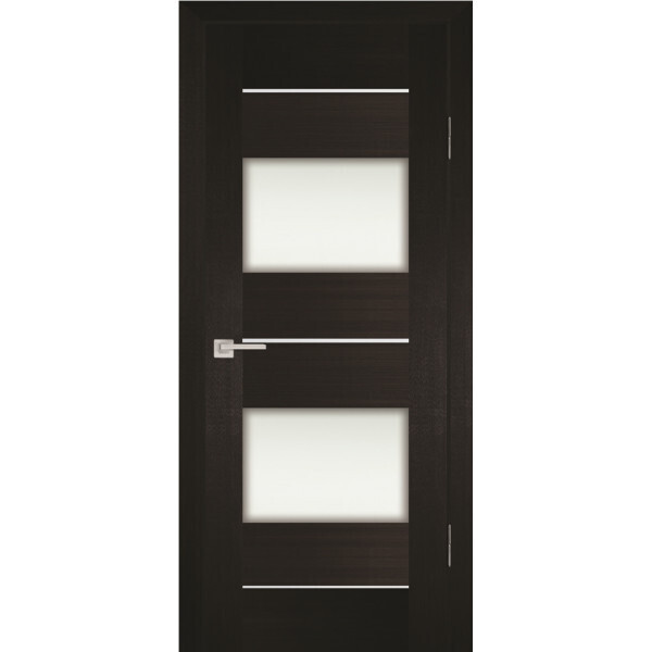 Межкомнатная дверь Graf PS-21 белый сатинат Венге Мелинга (2000 х 600)