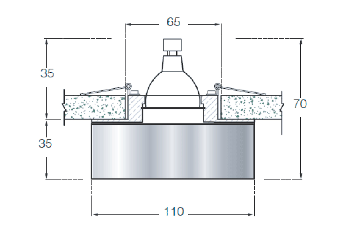 Встраиваемый светильник Donolux DL134CH/White