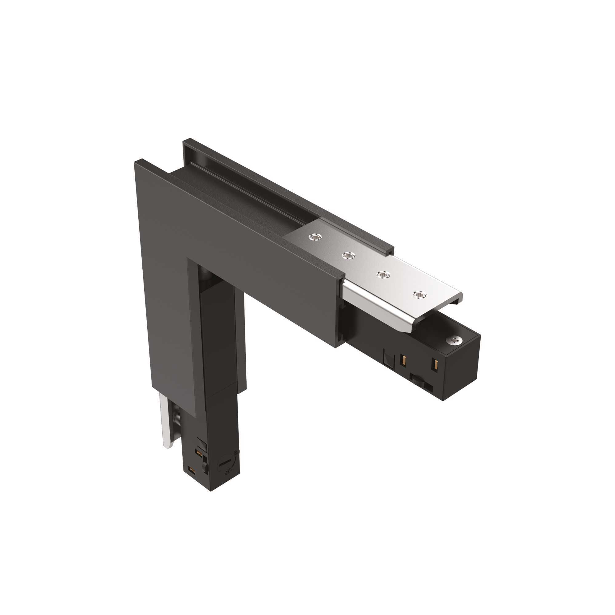 Крепление угловое вертикальное Ideal Lux EGO KIT SURFACE LOW L ELECTR CONN VERT DALI BK 286273