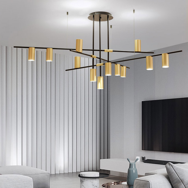 Потолочная люстра CASA N L12 Black by ImperiumLoft