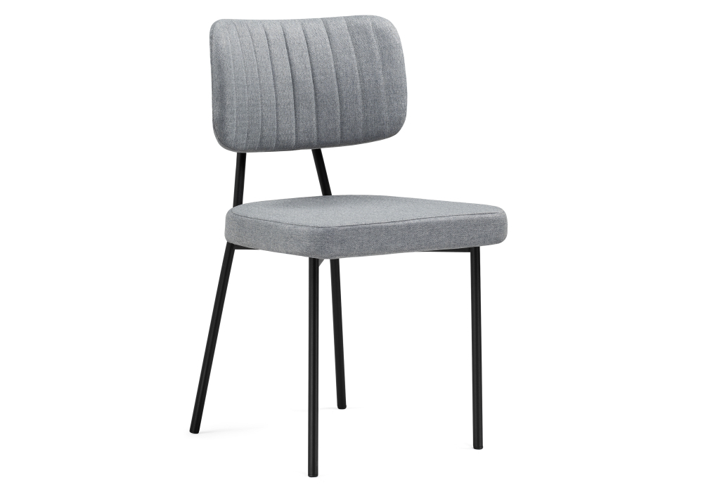 Стул Woodville Вакао серый / черный 528467