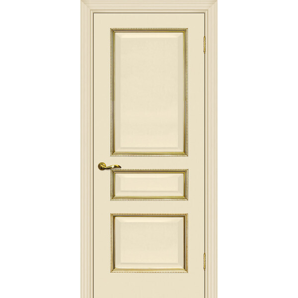 Межкомнатная дверь Graf Мурано-2 магнолия, патина золото (2000 х 700)