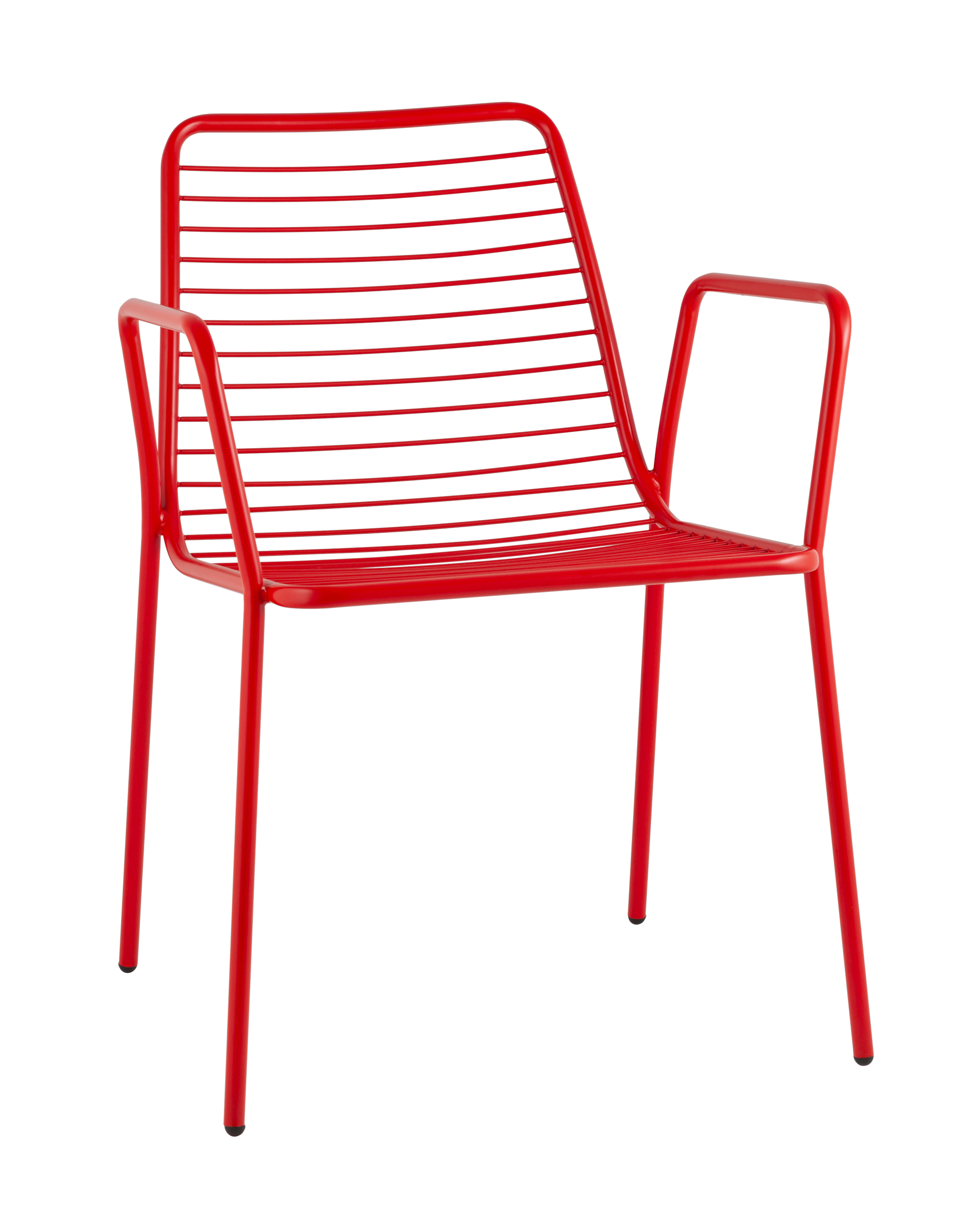 Стул с подлокотниками Дели металл красный Stool Group