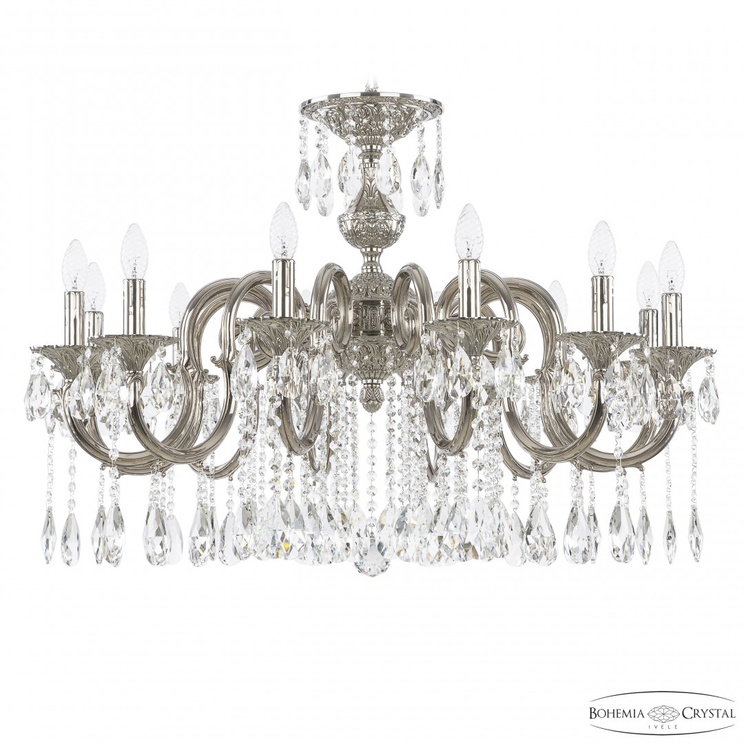 Люстра бронзовая с хрусталём 72203/12/300 A Ni