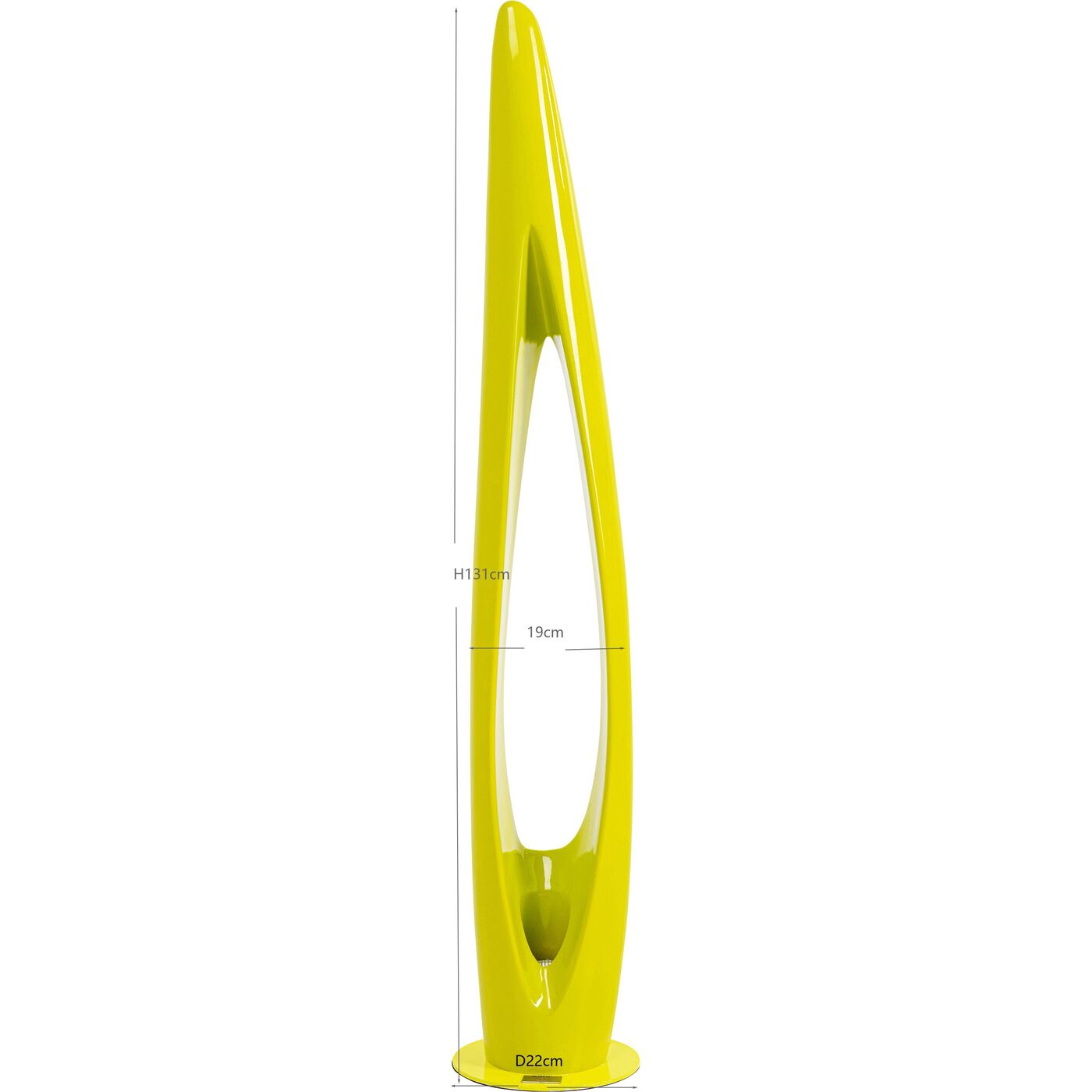 Светильник напольный  KARE x Karim Rashid Flow Flame Green 132cm KARE 57748