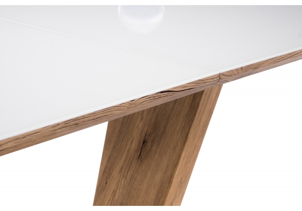 Стол Woodville Петир 160 дуб монтана / белый 462108