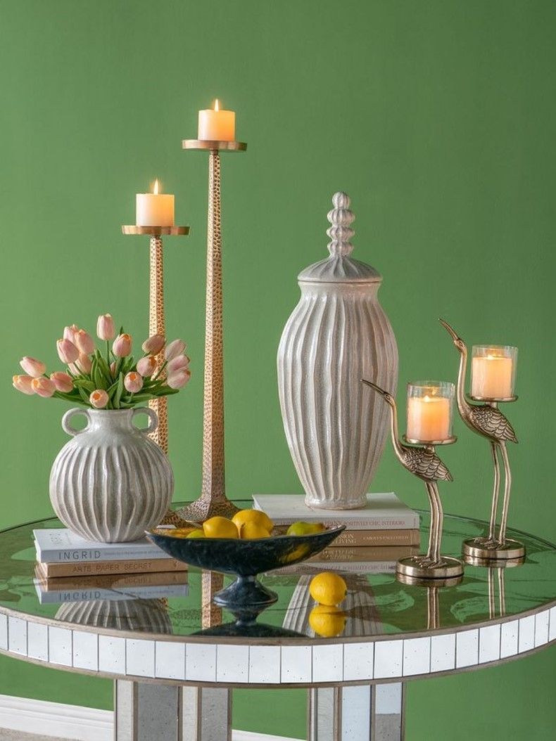 Подсвечник настольный Журавль Glasar 86868