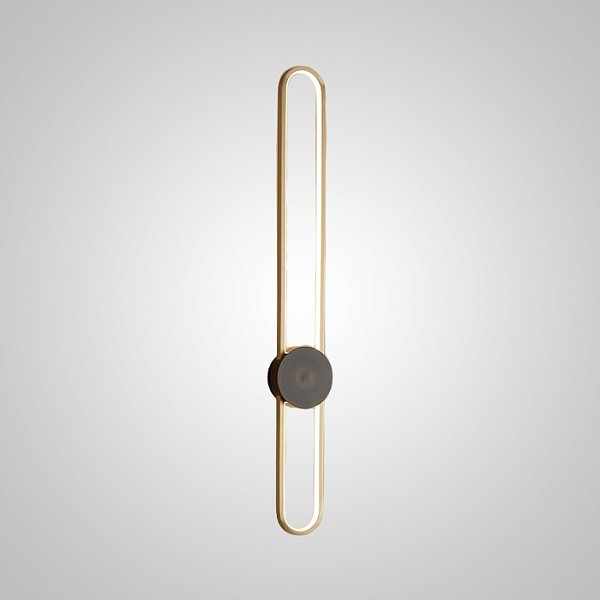 Настенный светильник HEIDY L H90 Brass Black by ImperiumLoft