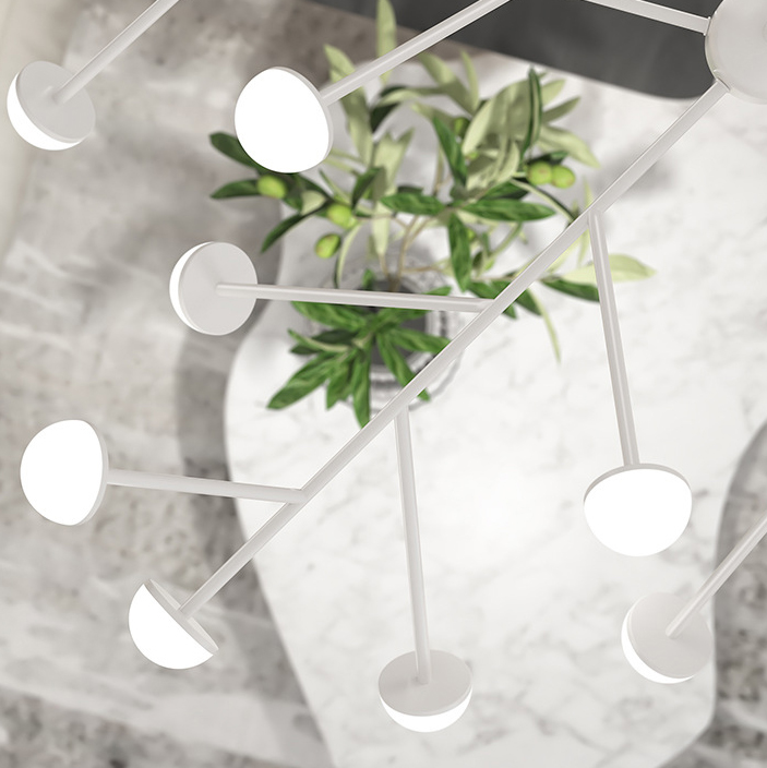Потолочная люстра HILVI D120 White by ImperiumLoft