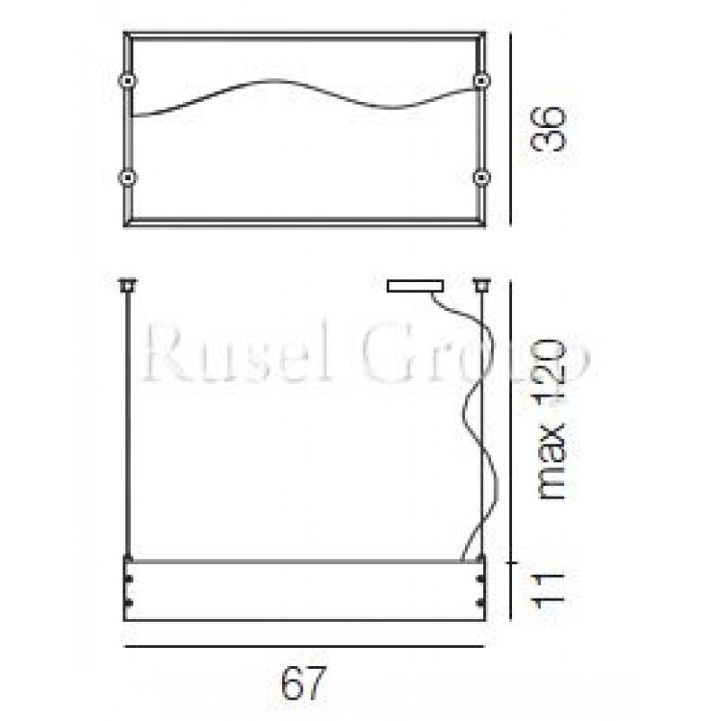 Подвесной светильник Vistosi TABLO SP 1 P