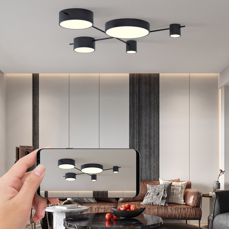 Потолочная люстра CHUTE С Black by ImperiumLoft