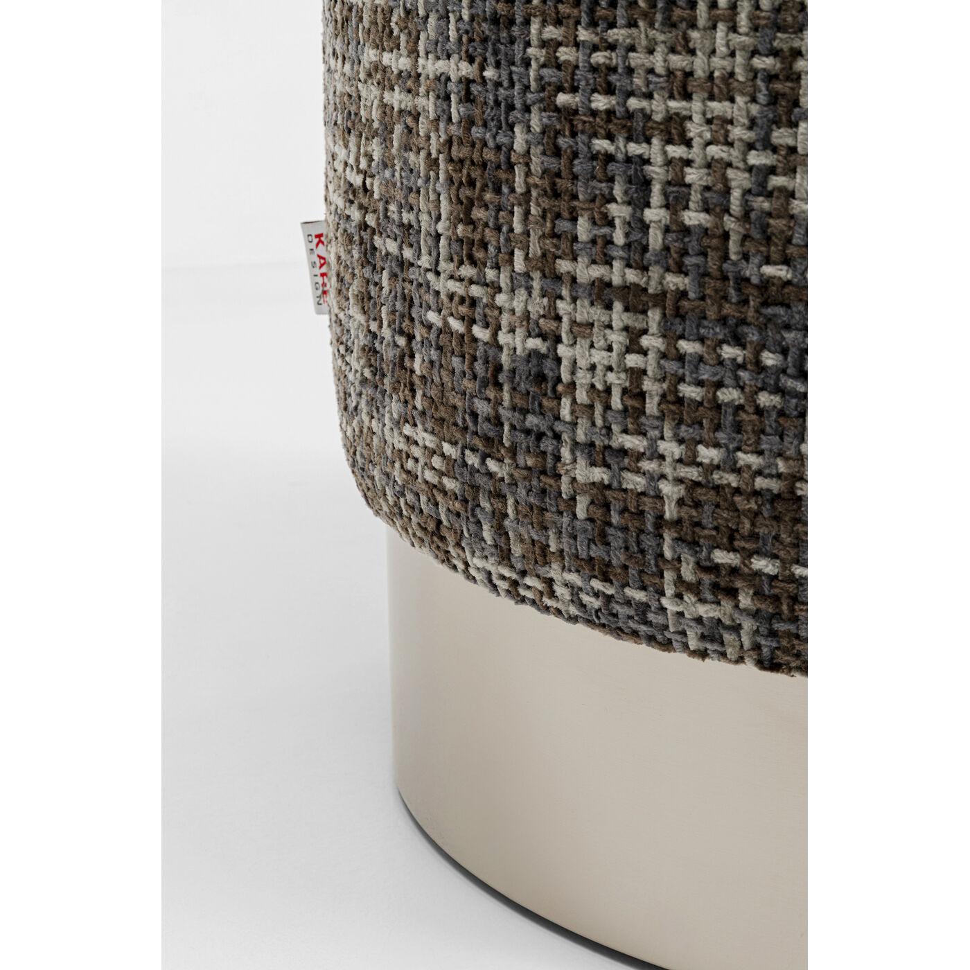 Пуф Cherry Dining Silber Dark Grey Ø39cm KARE 70536