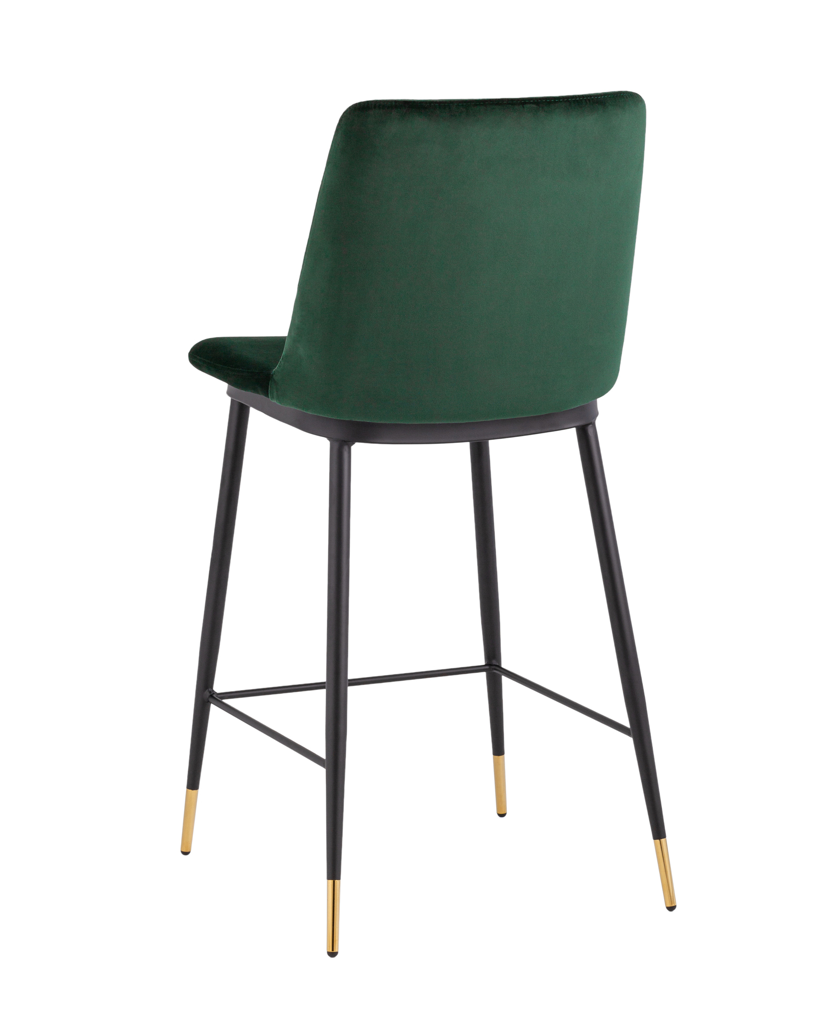 Стул полубарный Мелисса велюр зеленый Stool Group