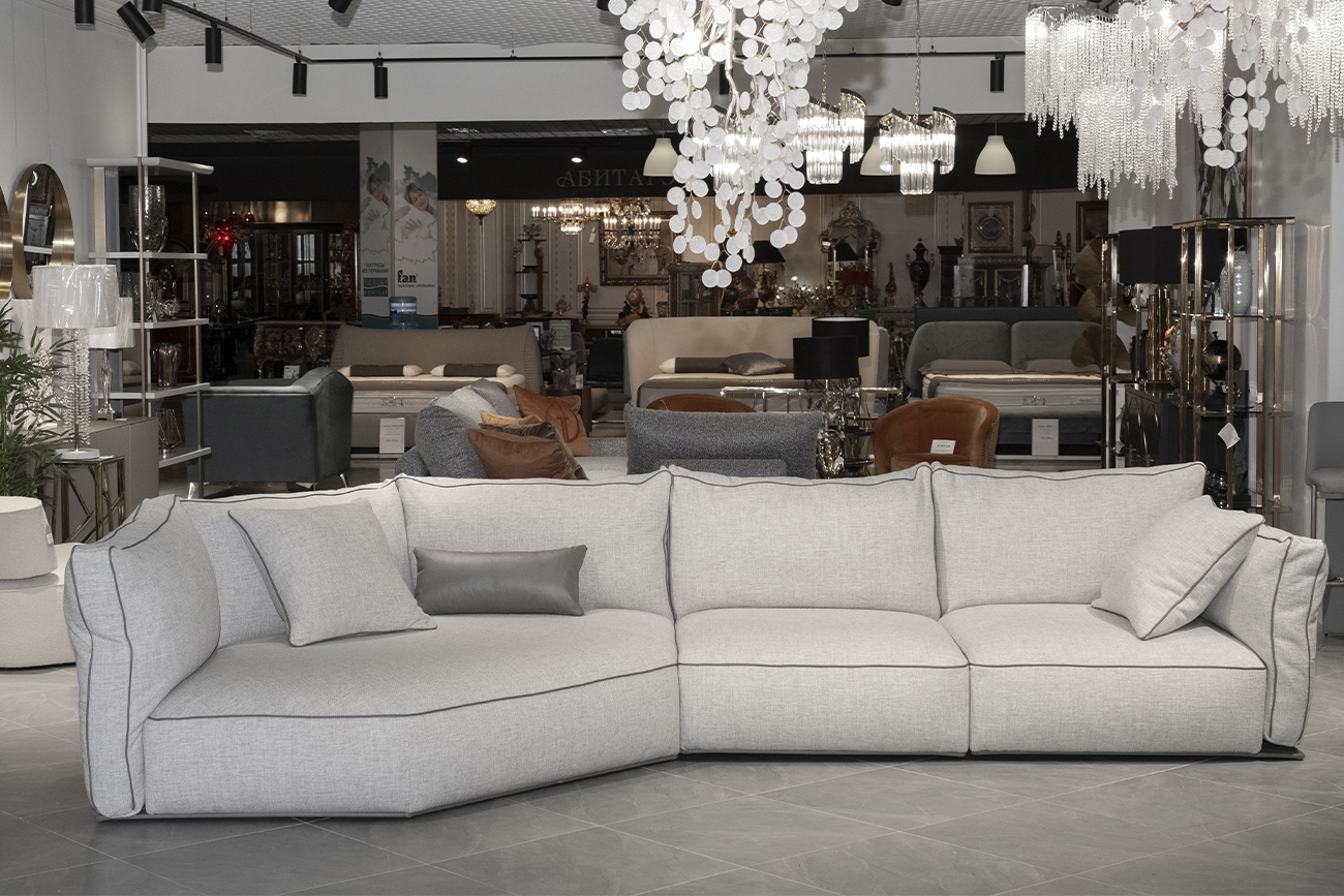 Диван модульный угловой левый Garda Decor Комплект мебели №1 модульный Eliote