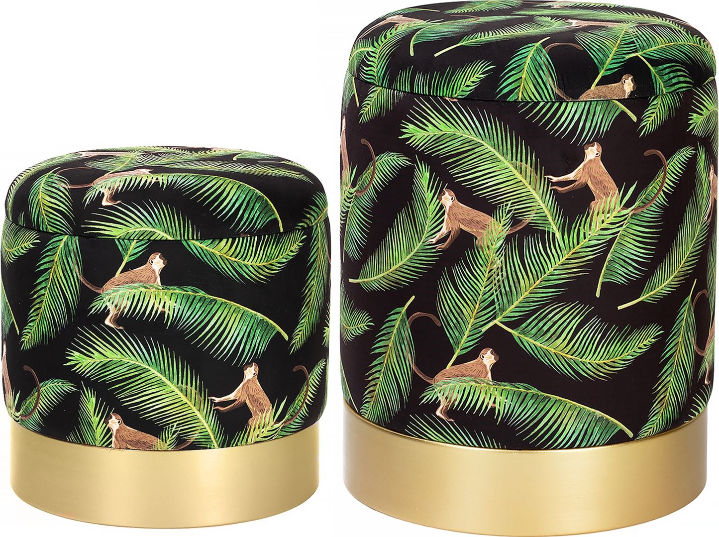 Пуфы с крышкой, набор Glasar 49-303/BM