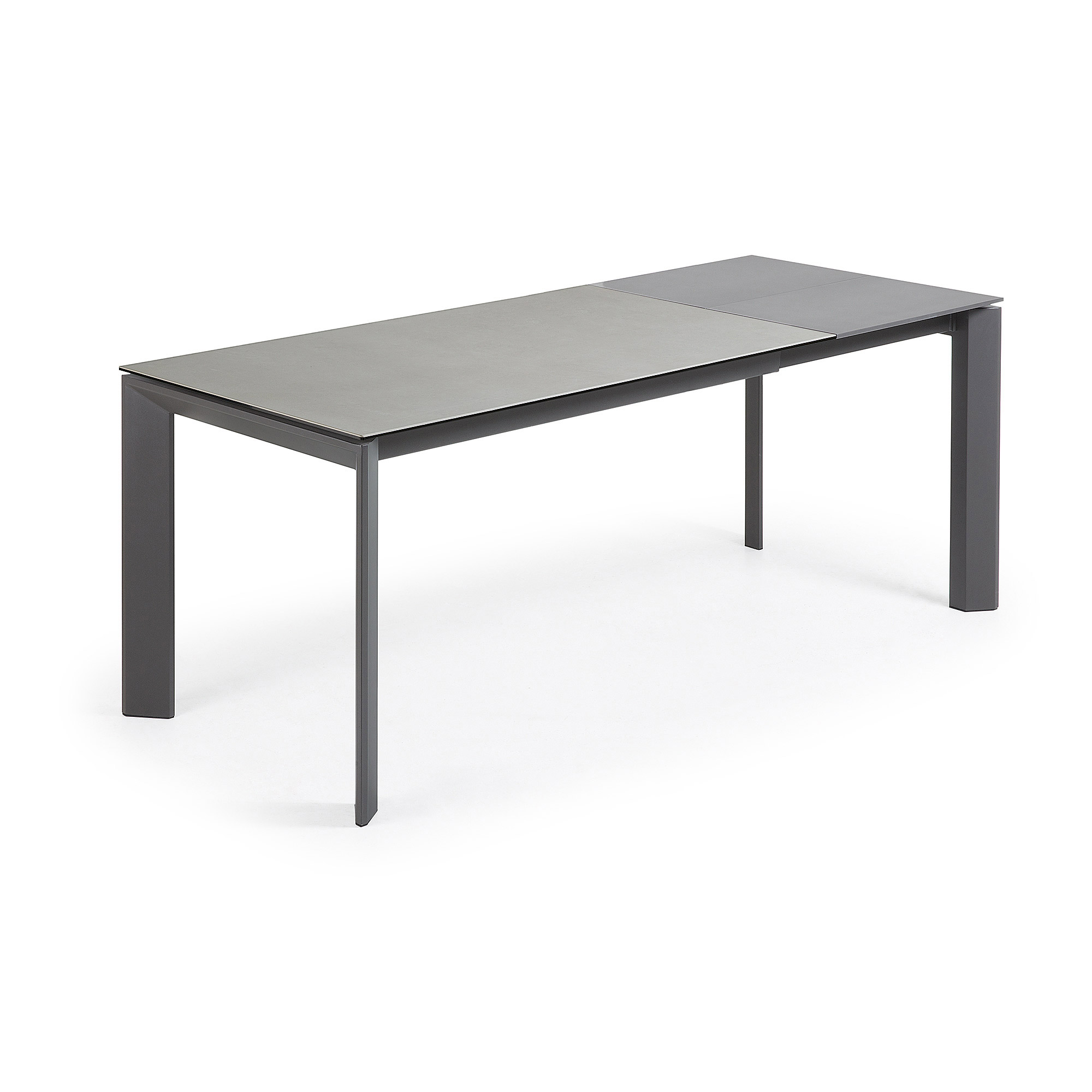 Стол Atta 140 (200) x90 антрацит, серый, керамика La Forma (ex Julia Grup)