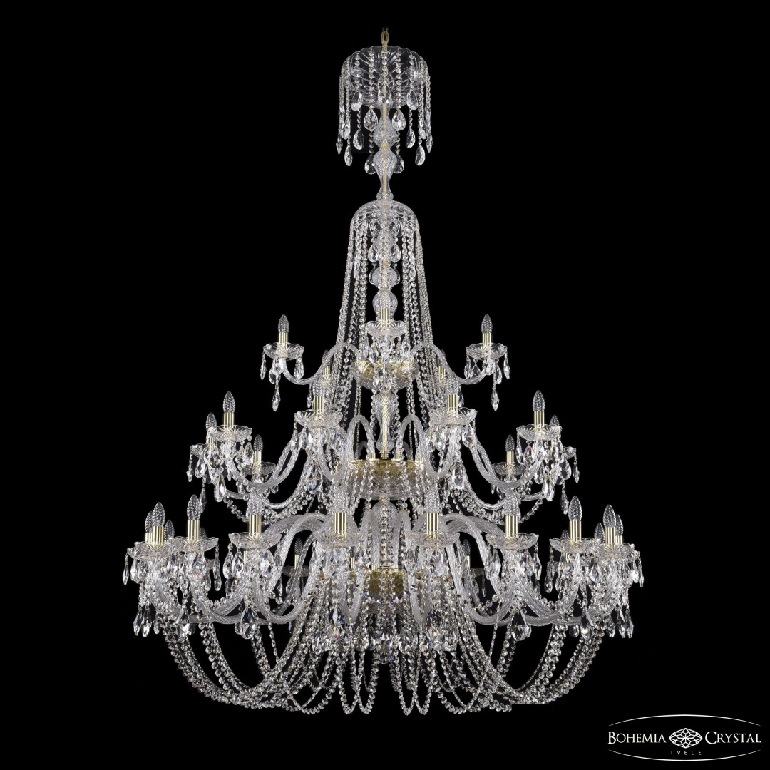 Люстра хрустальная 1402/20+10+5/530/XL-206/3d G